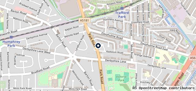 Map showing the location of The Motor Corner (Stretford) Ltd