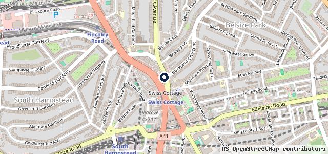 Map showing the location of Volvo Cars Central London