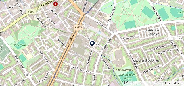 Map showing the location of Sunnyside Garage