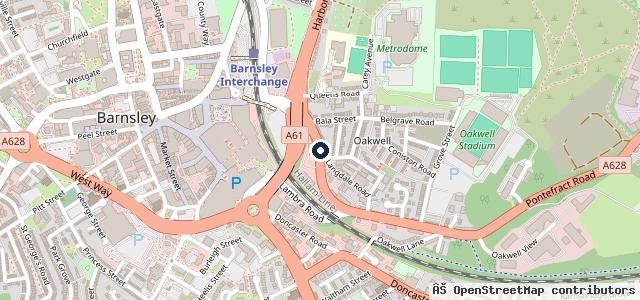 Map showing the location of Cars2 SEAT Barnsley