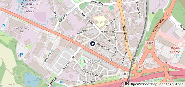 Map showing the location of Kingscroft Motor Company