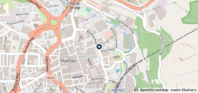 Map showing the location of Topcoat Bodyshop