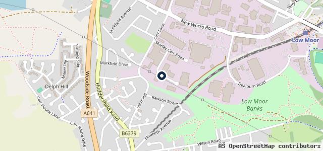 Map showing the location of Hunsworth Body Shop Ltd