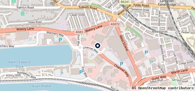 Map showing the location of Bowker Motor Group