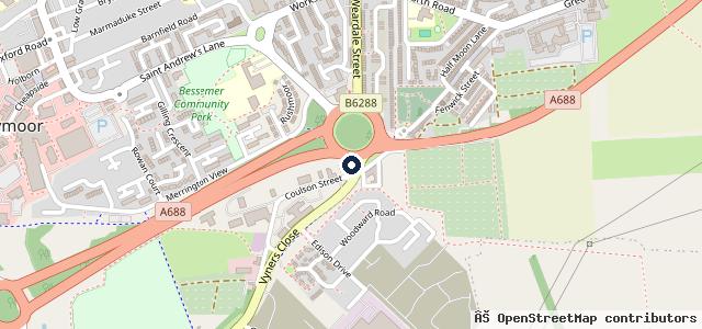 Map showing the location of Edmar Tyres & Exhaust Services