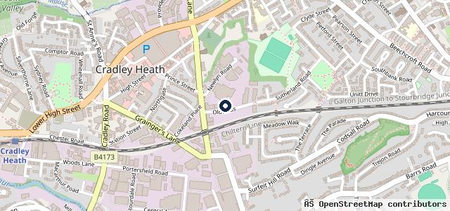 Map showing the location of H J Timm