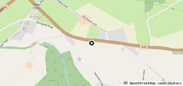 Map showing the location of Windmill Garage