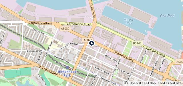 Map showing the location of Mike O'Sullivan Garage Services