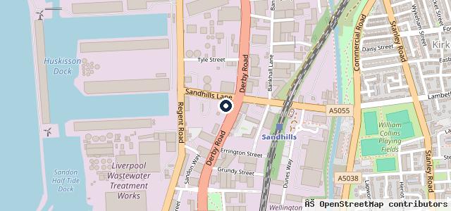 Map showing the location of Johnsons Škoda Liverpool