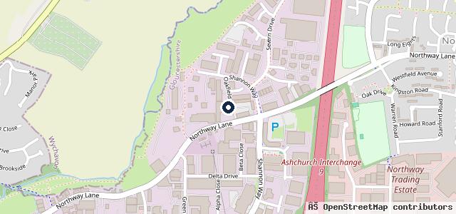 Map showing the location of ETB Autocentres - Tyres & MOT -Tewkesbury