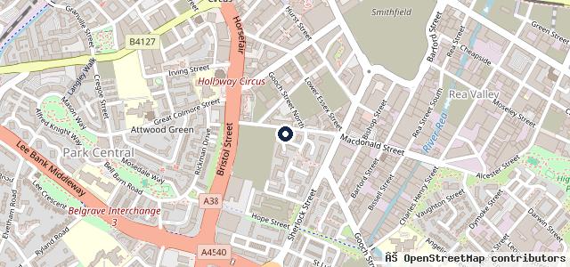 Map showing the location of Central Automotive Repairs