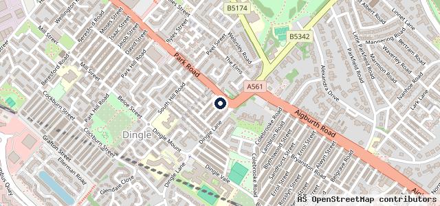 Map showing the location of Car Care Centre Liverpool