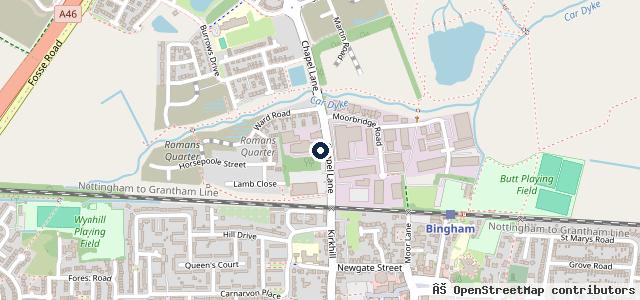 Map showing the location of Ranch MOT & Service Centre Ltd