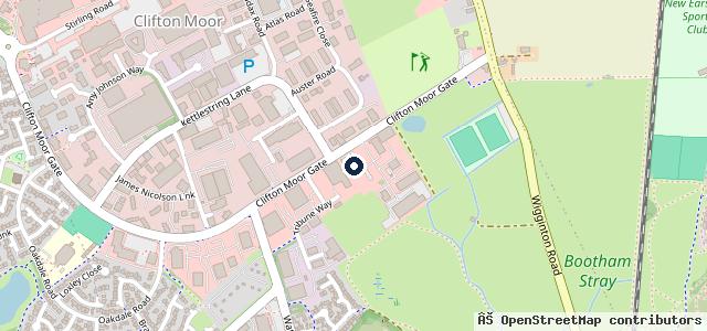Map showing the location of JCT600 Volkswagen York