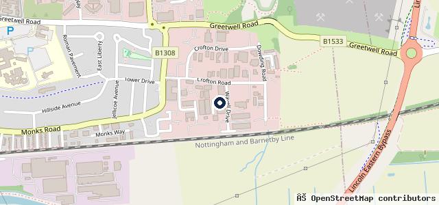 Map showing the location of K W Vehicle Services
