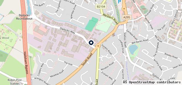 Map showing the location of Hailsham MOT Centre