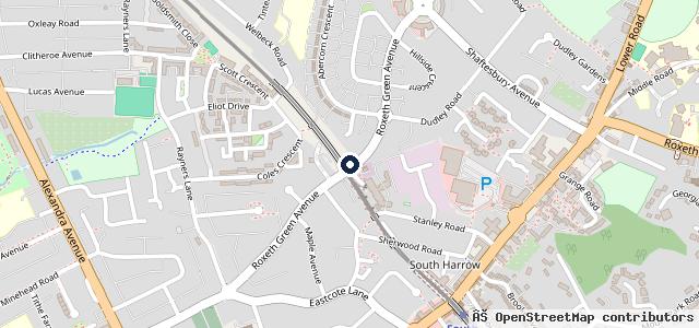 Map showing the location of A V S
