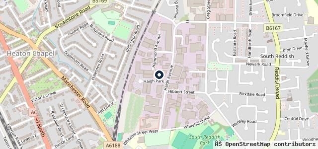 Map showing the location of Craven Garage