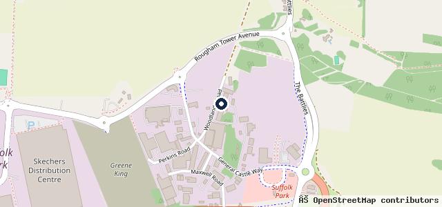 Map showing the location of A J Palmer