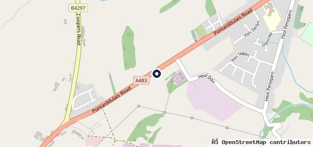 Map showing the location of Brynteg Services Ltd.