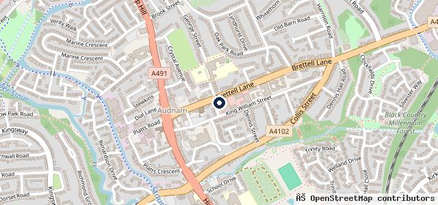 Map showing the location of Arnold Clark Stourbridge Fiat / Motorstore / Abarth / Geely
