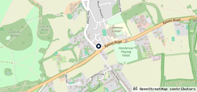 Map showing the location of Bell & Colvill - Lotus Surrey