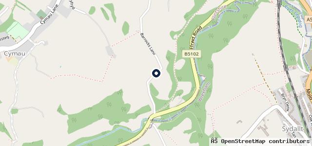Map showing the location of Barracks Garage