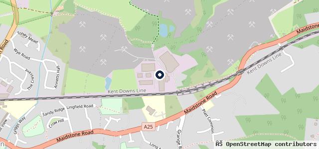 Map showing the location of Borough Green Garage