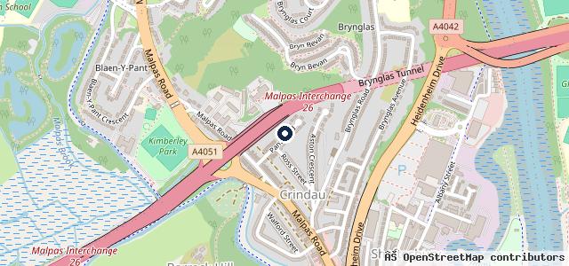 Map showing the location of Brooklyn Motors