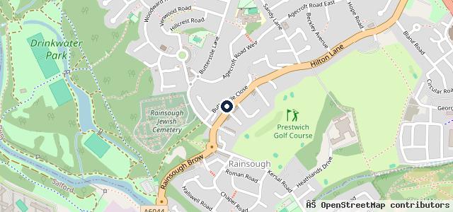 Map showing the location of Rainsough Garage Ltd