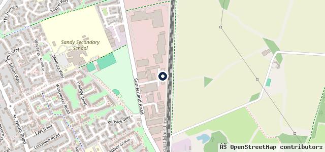 Map showing the location of Steve Frood Autos