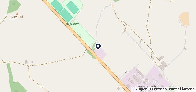 Map showing the location of Castle Douglas M O T Centre