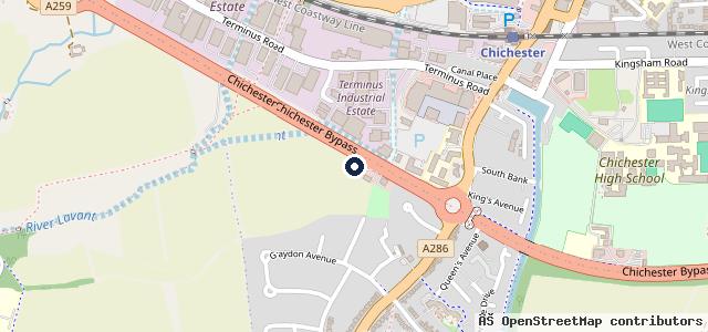Map showing the location of Chappell Sports Cars