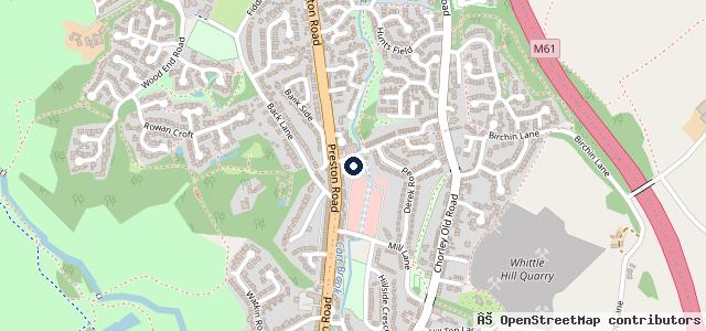 Map showing the location of Clayton Garage
