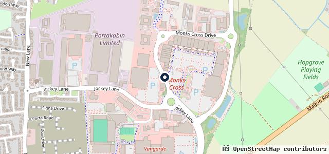 Map showing the location of Stoneacre York