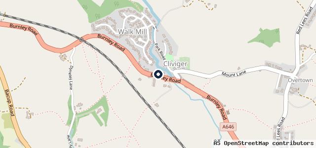 Map showing the location of Brookwood Motor Services