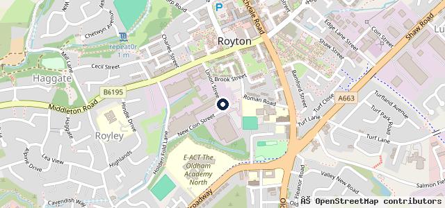 Map showing the location of Cunliffe Autos - MOT and Service Centre