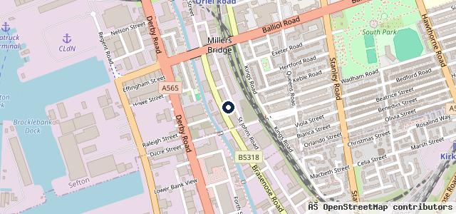 Map showing the location of Edge Autos