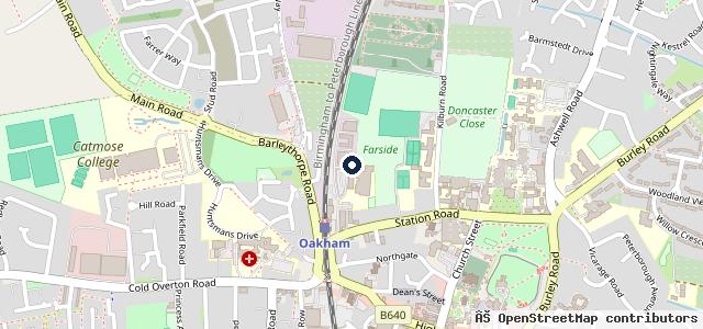 Map showing the location of Foremark Garage