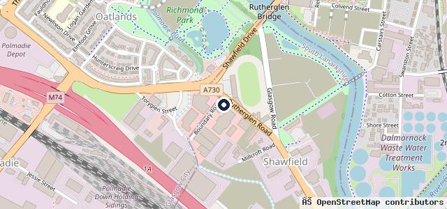 Map showing the location of D&G Autocare