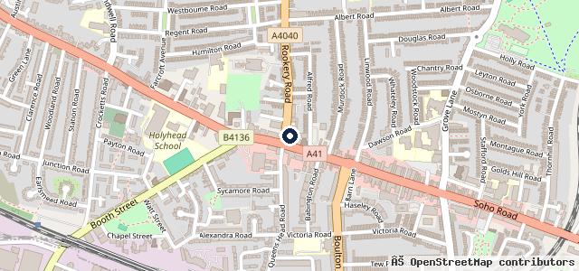 Map showing the location of Direct Mot’s