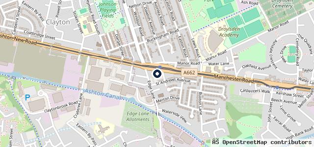 Map showing the location of Droylsden Motor Co