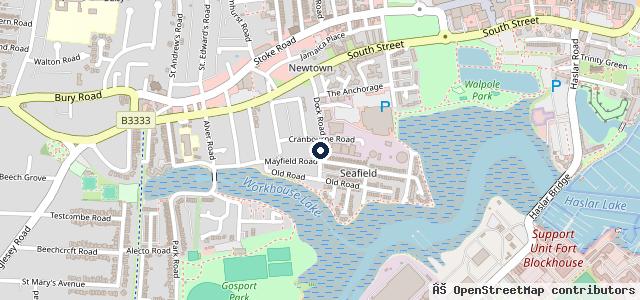 Map showing the location of Elite Garages