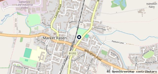 Map showing the location of Dexel Tyre & Auto Centre - Market Rasen