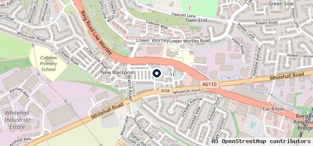 Map showing the location of Farnley Auto Body