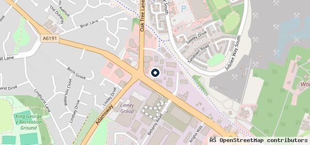 Map showing the location of TNT Service Centre