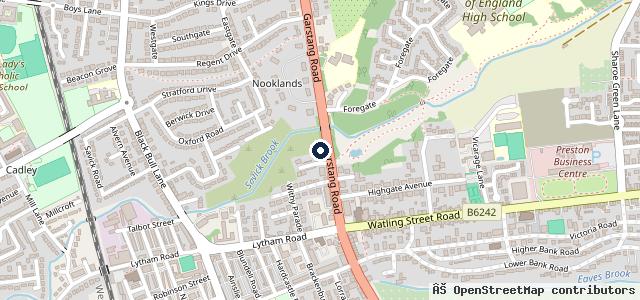 Map showing the location of Windy Nook Ltd