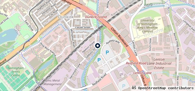 Map showing the location of Fleetcare Accident Repair Centre - Car Body Repair Nottingham