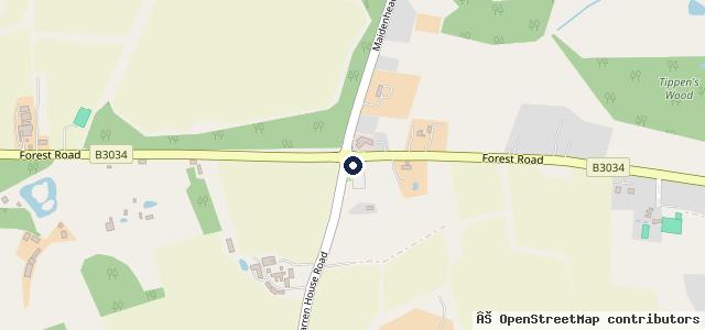 Map showing the location of The Warren