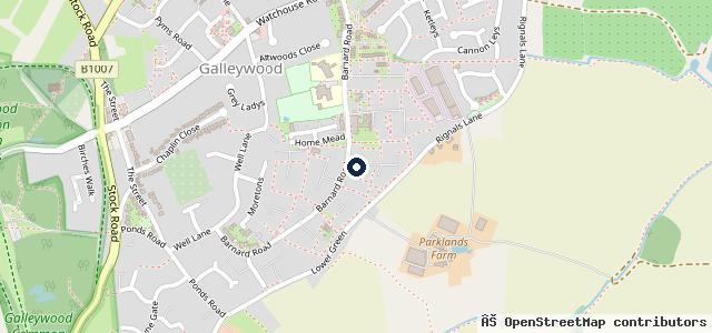 Map showing the location of Galleywood MOT, Service, Repair & Car Sale Center